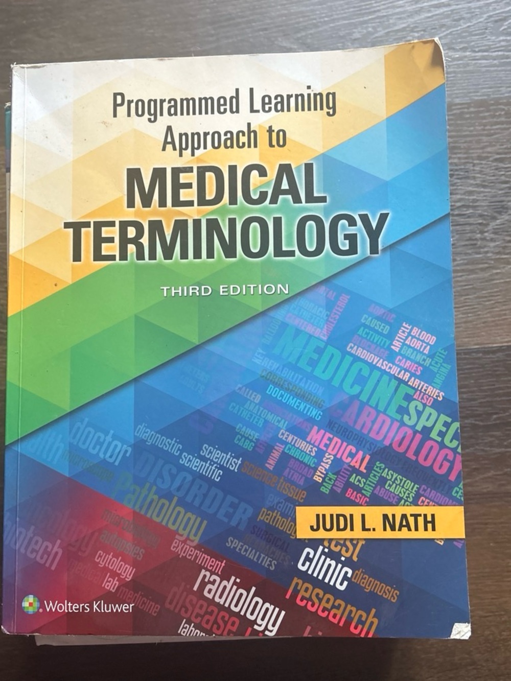 Others Follow Medical Terminology Notebook - Blue, Green, Yellow